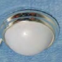 Silver Ceiling Globe Light  -  PPJ Miniatures