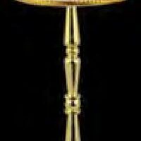 3v Led Standard Brass Lamp  -  PPJ Miniatures