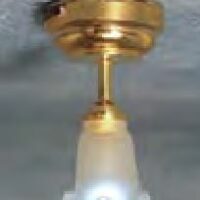 3v Led Tulip Ceiling Light  -  PPJ Miniatures