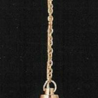 White Tiffany Hanging Light  -  PPJ Miniatures