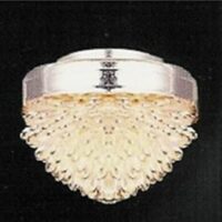 Silver/glass Ceiling Light  -  PPJ Miniatures