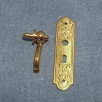 Door Handle And Plate Set  -  PPJ Miniatures