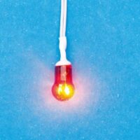 Wired Orange Glow Bulb For Fires  -  PPJ Miniatures