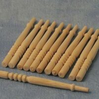 Railing Posts Pk12 68mm X 4mm  -  PPJ Miniatures