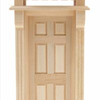 Victorian 6 Panel Door  -  PPJ Miniatures