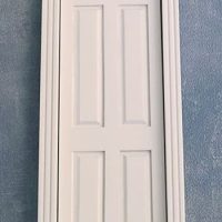 White Interior Door  -  PPJ Miniatures