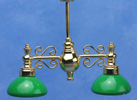 Billiard Light Fitting Green  -  PPJ Miniatures