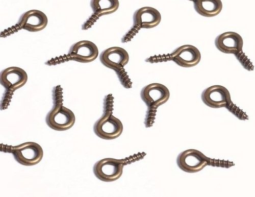 Large Screw In Eyelets Old Gold  -  PPJ Miniatures