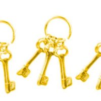 3x Sets Of 3 Gold Keys  -  PPJ Miniatures