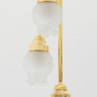 Modern Ceiling Lamp 3 Way Floral Shdes  -  PPJ Miniatures
