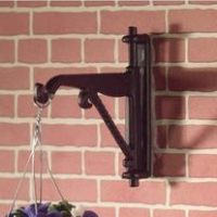 Black Wall Hanging Bracket  -  PPJ Miniatures